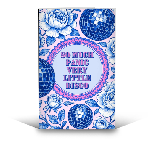 So much panic! - funny greeting card by Lilly Rose