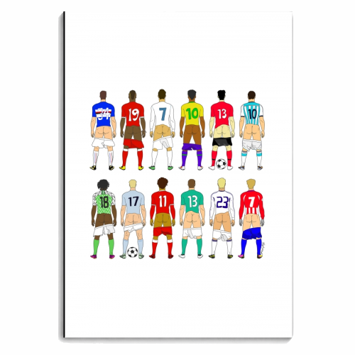 Soccer Butts - personalised A4, A5, A6 notebook by Notsniw Art