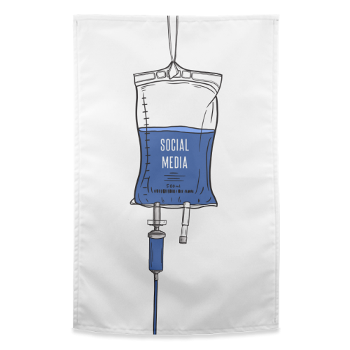 Social Media Drip - funny tea towel by Adam Regester
