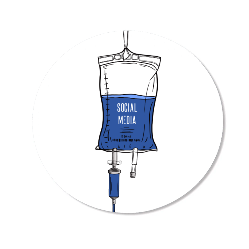 Social Media Drip - Magnet by Adam Regester