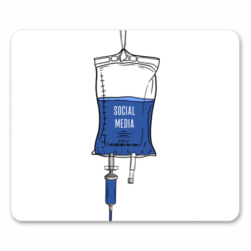Social Media Drip - mouse mat by Adam Regester