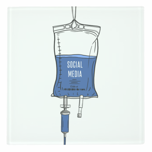 Social Media Drip - personalised beer coaster by Adam Regester