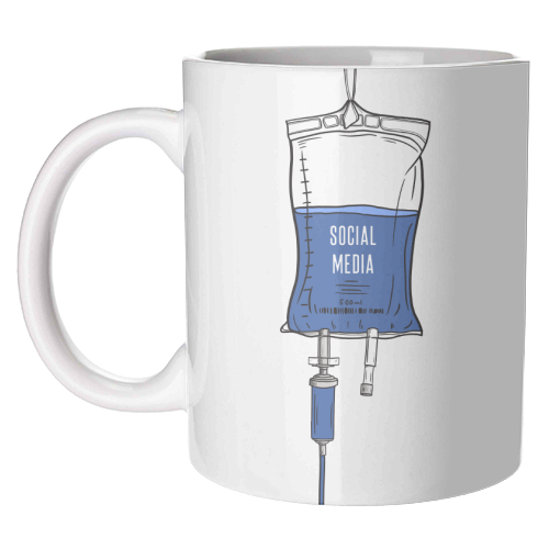 Social Media Drip - unique mug by Adam Regester