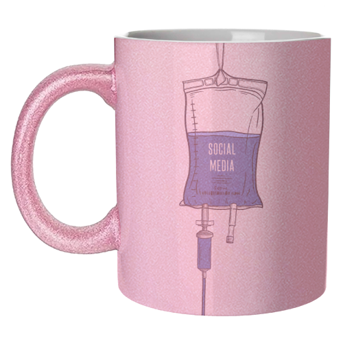 Social Media Drip - unique mug by Adam Regester
