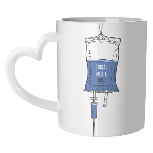 Social Media Drip - unique mug by Adam Regester
