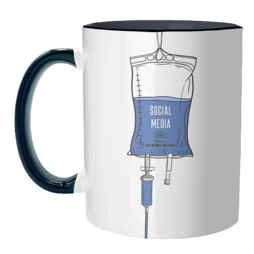 Social Media Drip - unique mug by Adam Regester