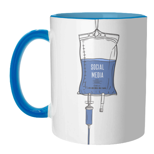 Social Media Drip - unique mug by Adam Regester
