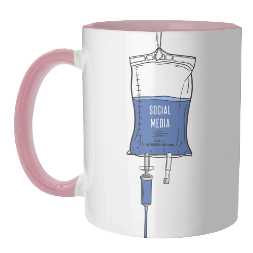 Social Media Drip - unique mug by Adam Regester