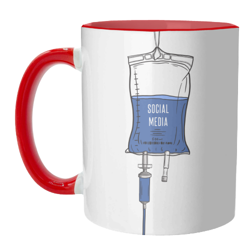 Social Media Drip - unique mug by Adam Regester