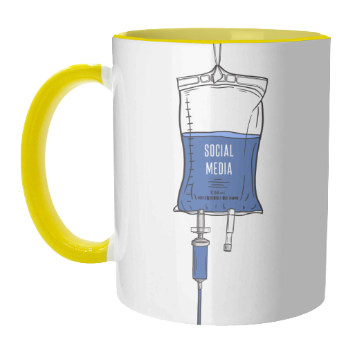 Social Media Drip - unique mug by Adam Regester