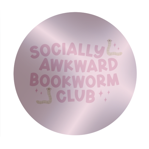 Socially Awkward Bookworm Club - Circle Sticker by Giddy Kipper