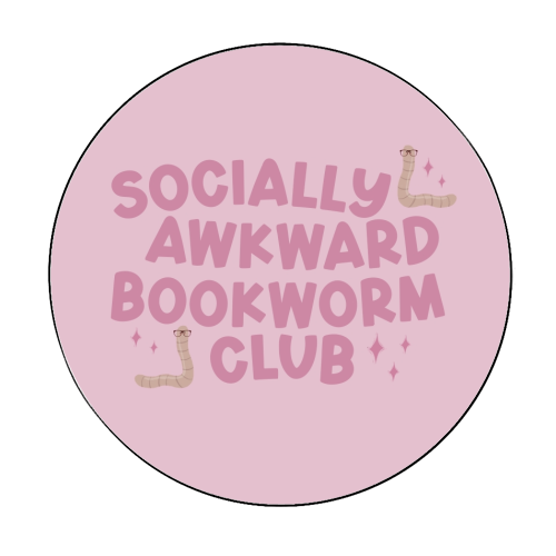 Socially Awkward Bookworm Club - Circle Sticker by Giddy Kipper