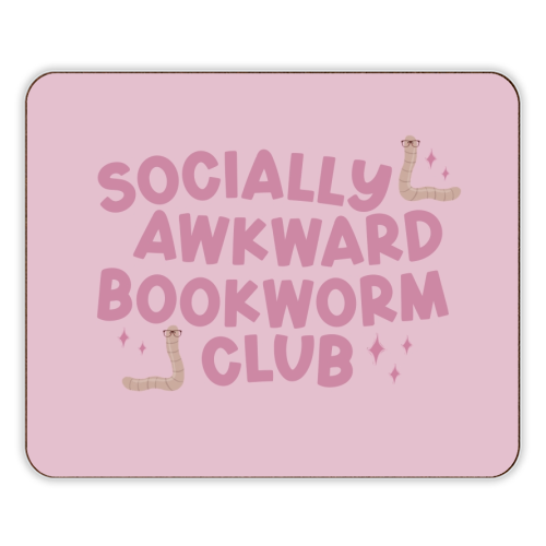 Socially Awkward Bookworm Club - designer placemat by Giddy Kipper