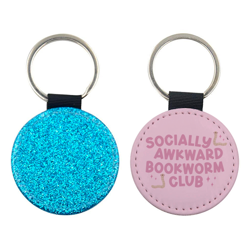 Socially Awkward Bookworm Club - keyring by Giddy Kipper