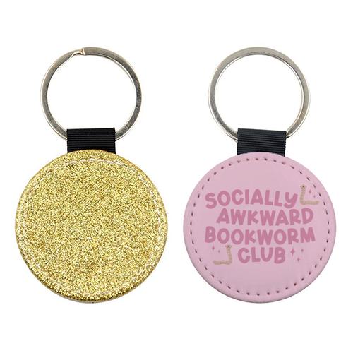 Socially Awkward Bookworm Club - keyring by Giddy Kipper
