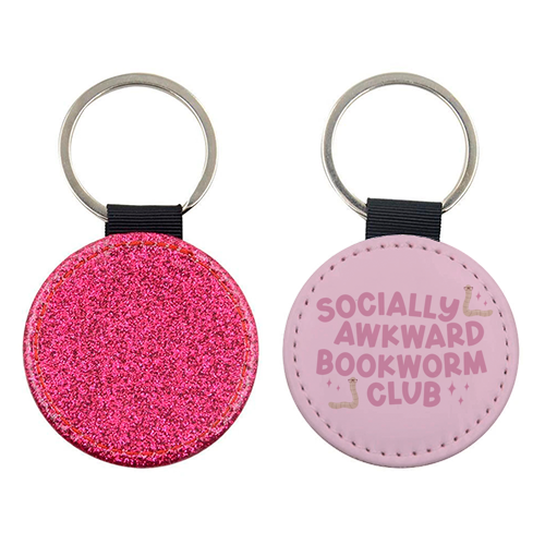 Socially Awkward Bookworm Club - keyring by Giddy Kipper