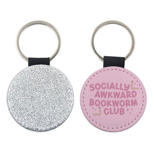Socially Awkward Bookworm Club - keyring by Giddy Kipper
