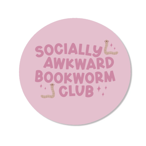 Socially Awkward Bookworm Club - Magnet by Giddy Kipper