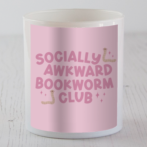 Socially Awkward Bookworm Club - scented candle by Giddy Kipper