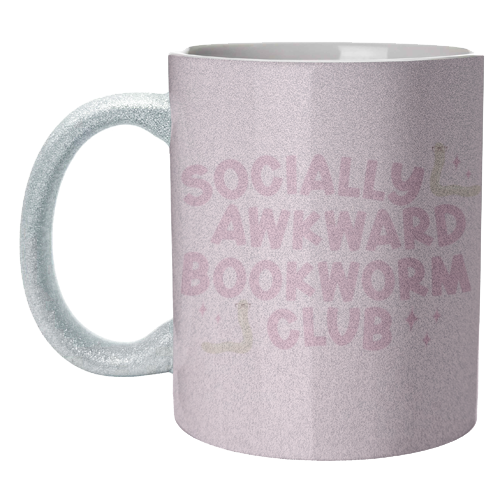 Socially Awkward Bookworm Club - unique mug by Giddy Kipper