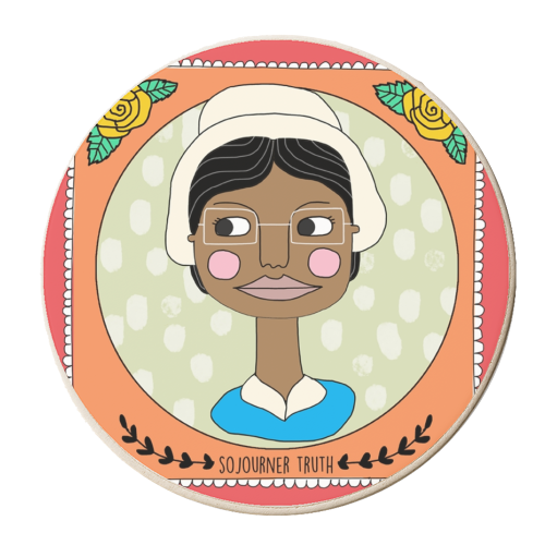 Sojourner Truth Coaster - personalised beer coaster by Nichola Cowdery