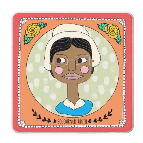 Sojourner Truth Coaster - personalised beer coaster by Nichola Cowdery