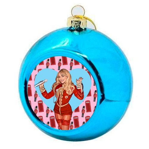 Soldier Sabrina - colourful christmas bauble by DOLLY WOLFE