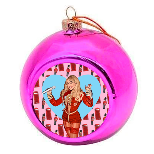 Soldier Sabrina - colourful christmas bauble by DOLLY WOLFE
