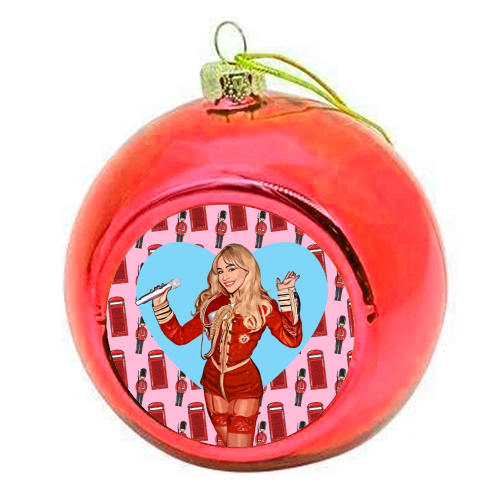 Soldier Sabrina - colourful christmas bauble by DOLLY WOLFE
