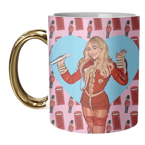 Soldier Sabrina - unique mug by DOLLY WOLFE