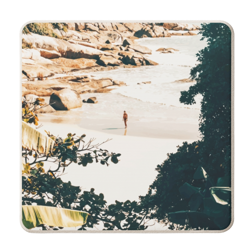 Solo Traveler II - personalised beer coaster by Uma Prabhakar Gokhale