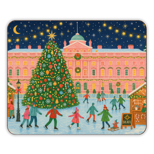 Somerset House at Christmas - designer placemat by Ms Doodle