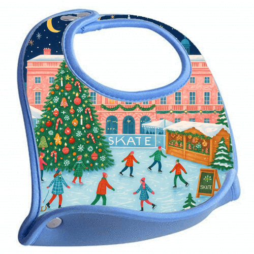 Somerset House at Christmas - feeding bib by Ms Doodle