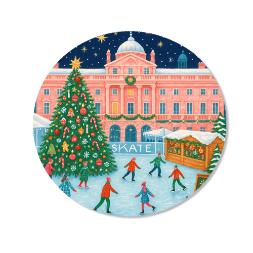 Somerset House at Christmas - Magnet by Ms Doodle