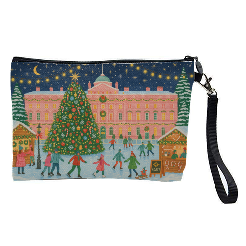 Somerset House at Christmas - pretty makeup bag by Ms Doodle