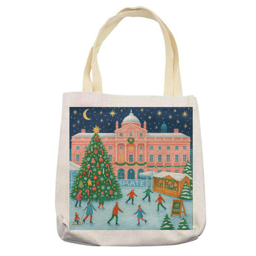 Somerset House at Christmas - printed canvas tote bag by Ms Doodle