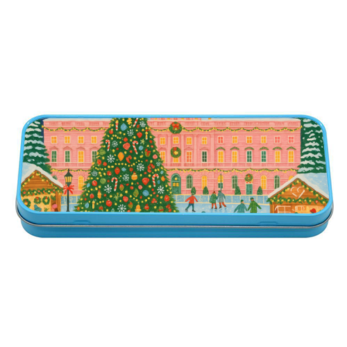 Somerset House at Christmas - tin pencil case by Ms Doodle