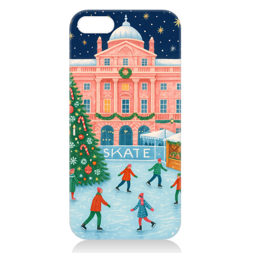 Somerset House at Christmas - unique phone case by Ms Doodle