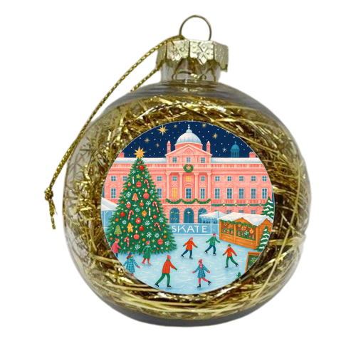 Somerset House at Christmas - xmas bauble by Ms Doodle