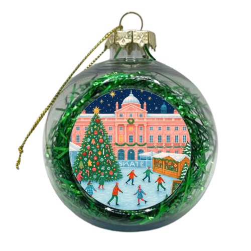 Somerset House at Christmas - xmas bauble by Ms Doodle