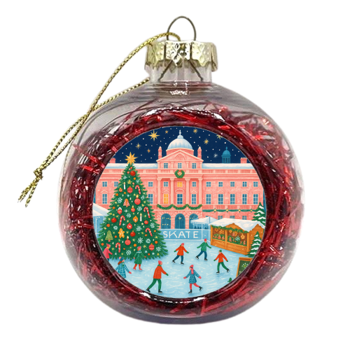 Somerset House at Christmas - xmas bauble by Ms Doodle