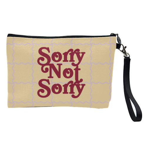 Sorry Not Sorry - pretty makeup bag by Daniela di Niro