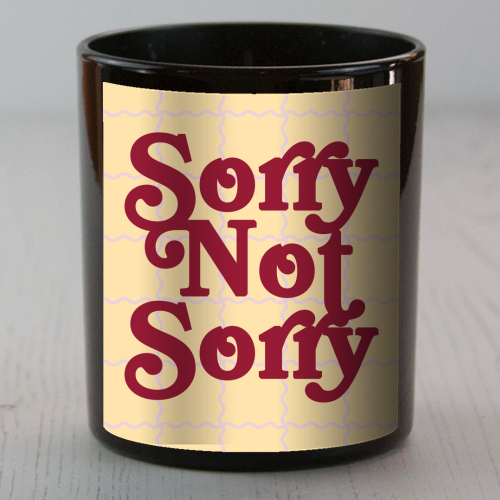 Sorry Not Sorry - scented candle by Daniela di Niro