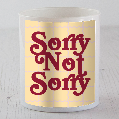 Sorry Not Sorry - scented candle by Daniela di Niro