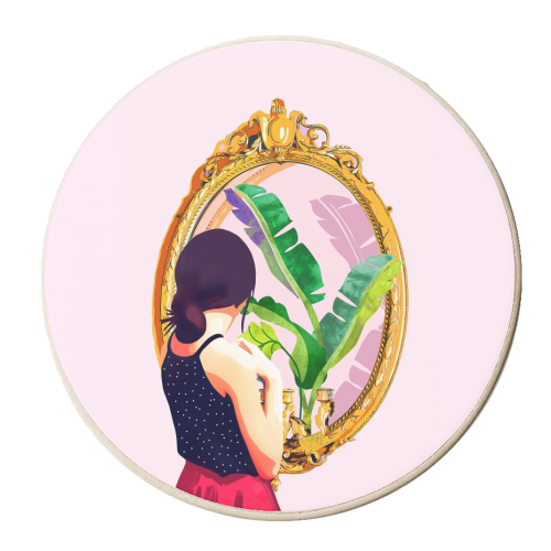 Soul Mirror - personalised beer coaster by Uma Prabhakar Gokhale