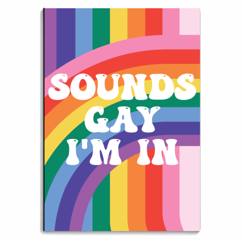 Sounds Gay I'm In LGBTQ+ Giftware - personalised A4, A5, A6 notebook by AbiGoLucky