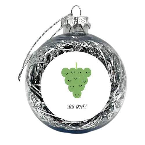 Sour Grapes - xmas bauble by Leeann Walker