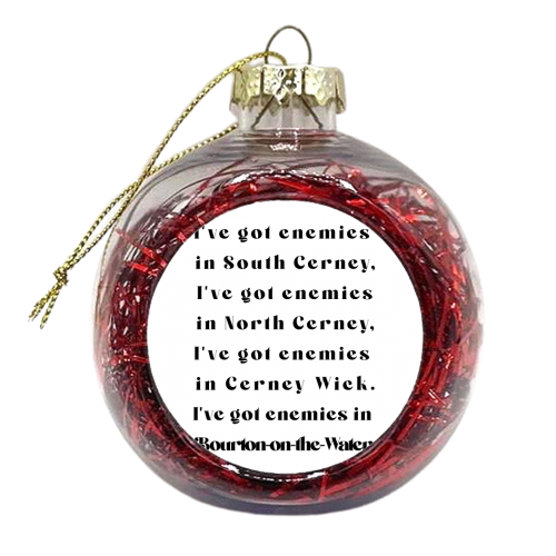 South Cerney - xmas bauble by Pink and Pip