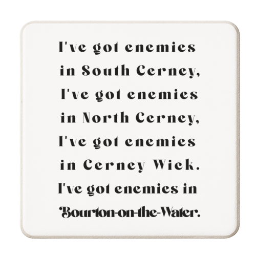 South Cerney - personalised beer coaster by Pink and Pip