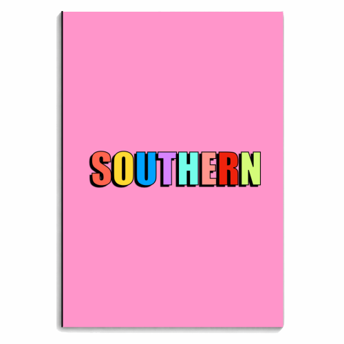 Southern (Bold Text Version) - personalised A4, A5, A6 notebook by Adam Regester